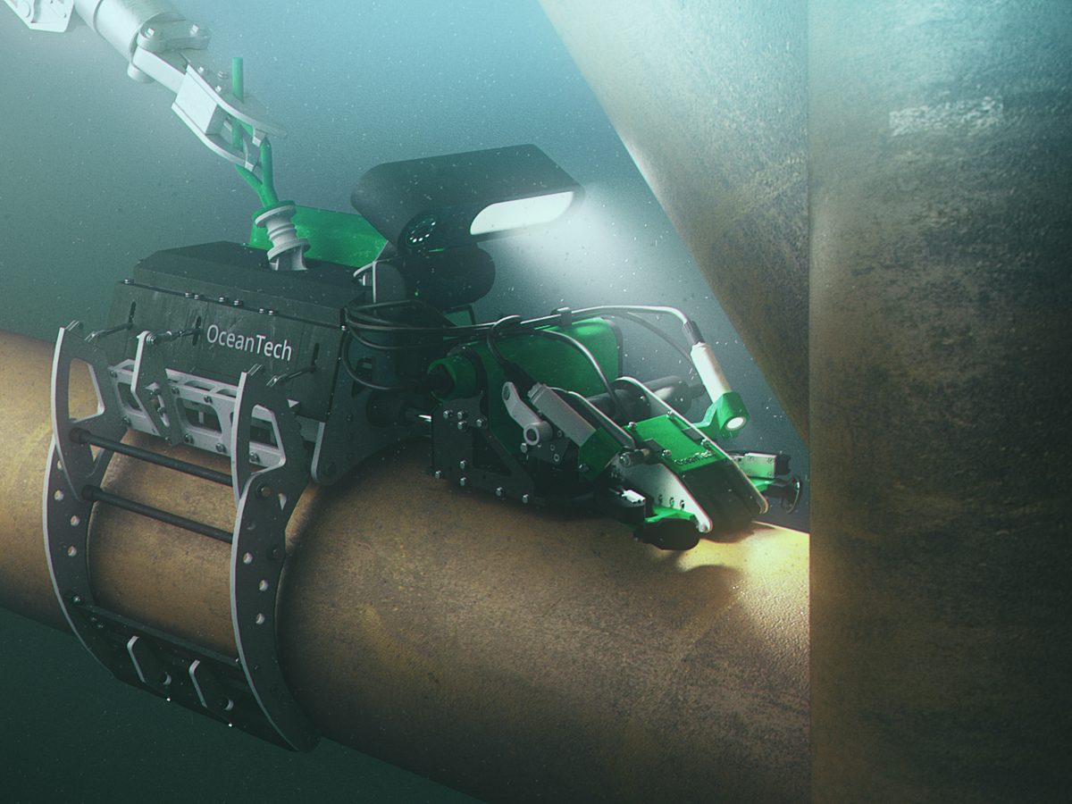 oceantech probeholder under water